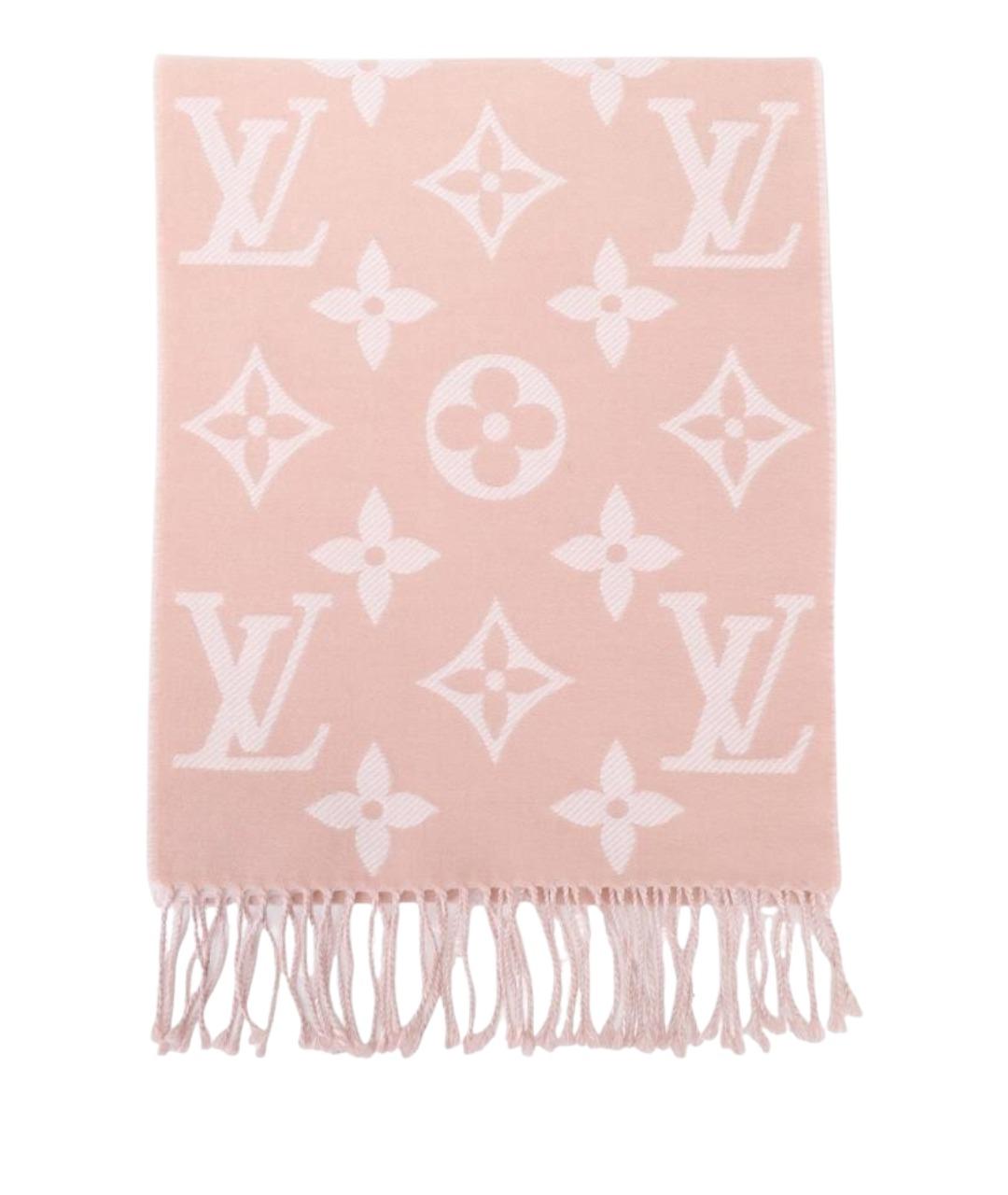 LOUIS VUITTON Бежевый шерстяной шарф, фото 1