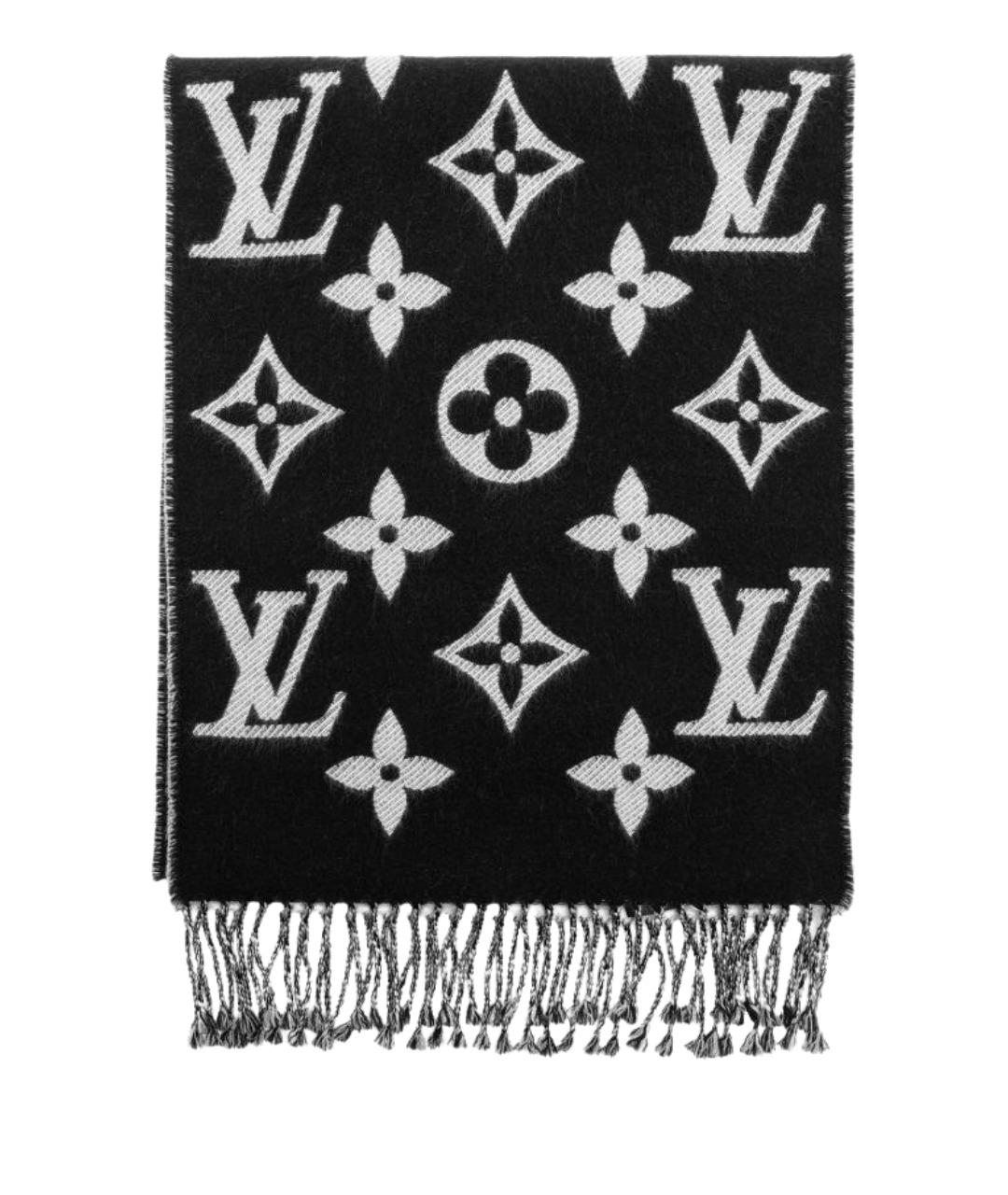LOUIS VUITTON Черный шарф, фото 1