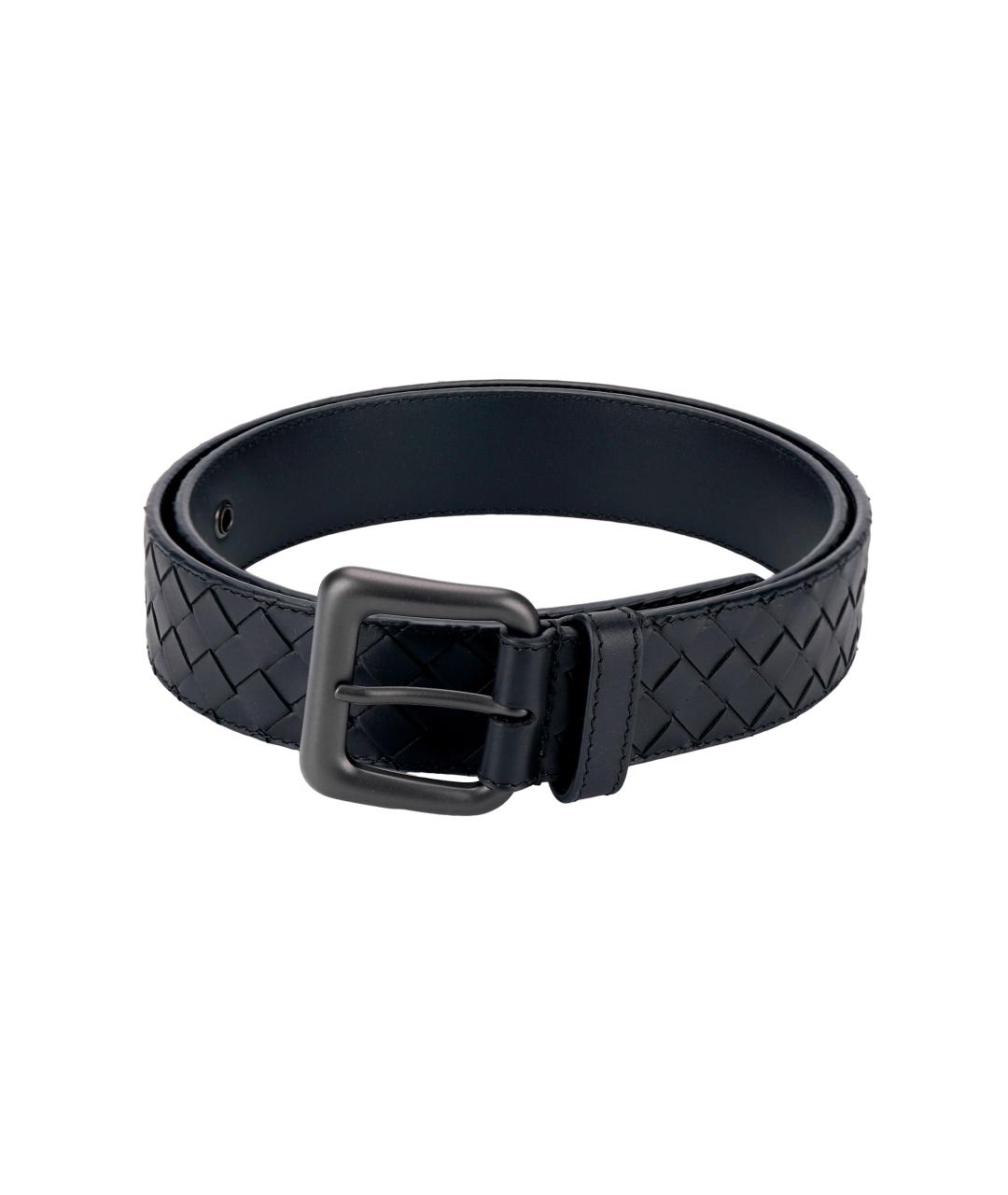 BOTTEGA VENETA Черный кожаный ремень, фото 2