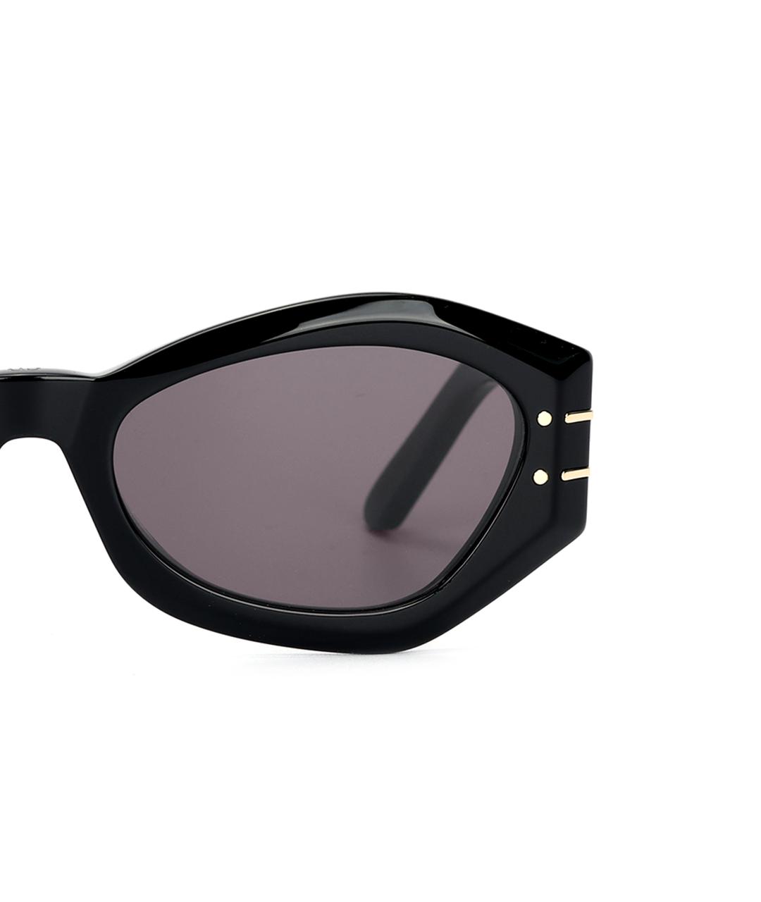 CHRISTIAN DIOR Черные пластиковые солнцезащитные очки, фото 4