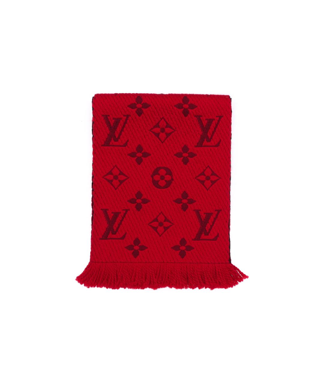 LOUIS VUITTON Красный шарф, фото 3