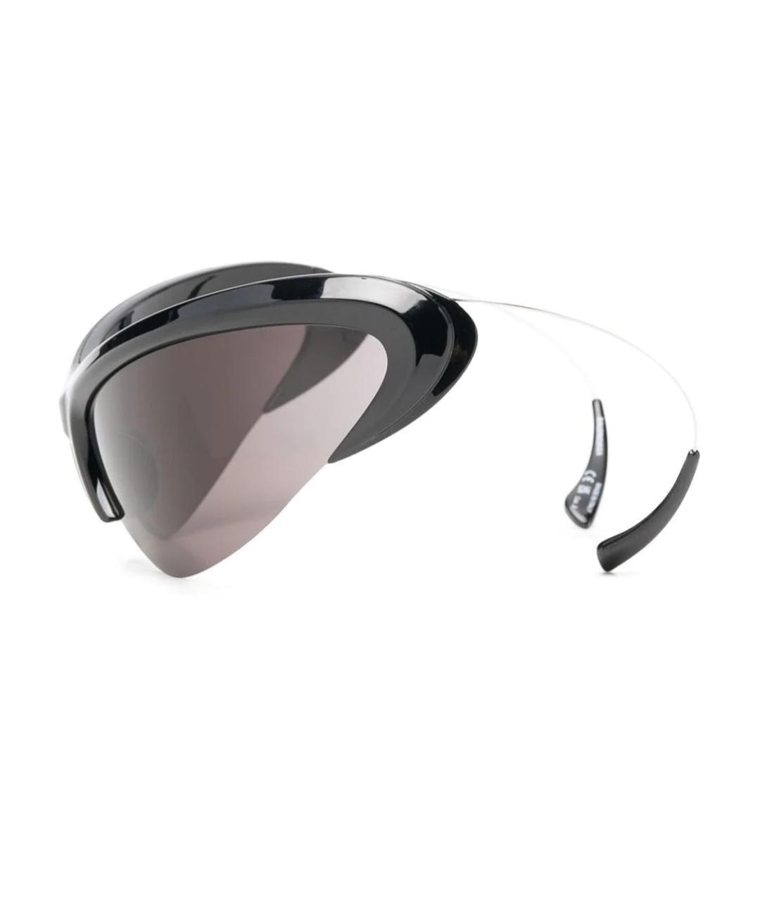 BALENCIAGA Черные пластиковые солнцезащитные очки, фото 2