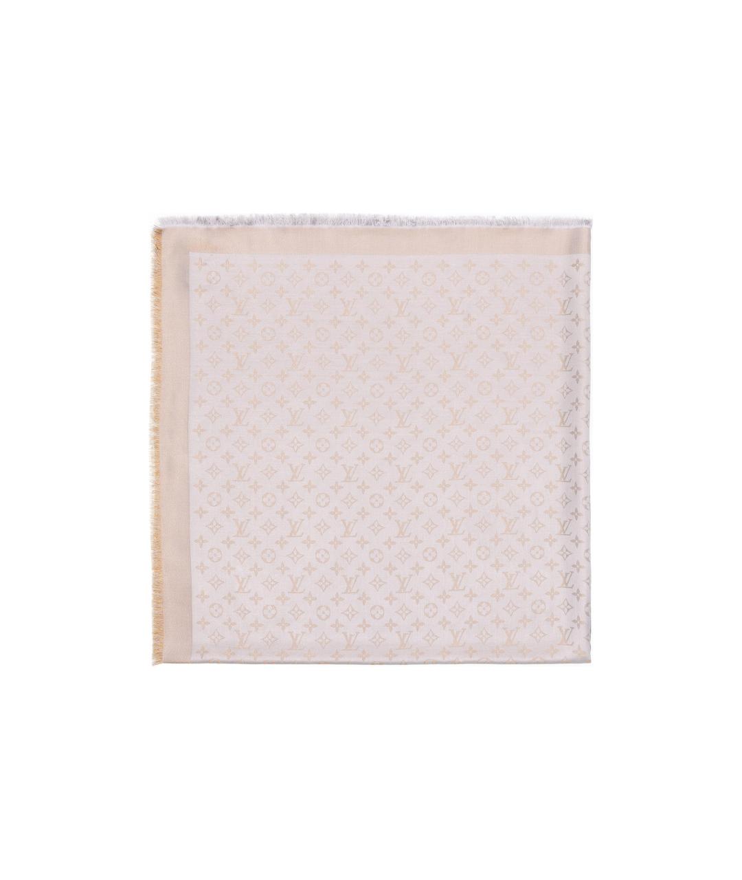 LOUIS VUITTON Серый шарф, фото 4