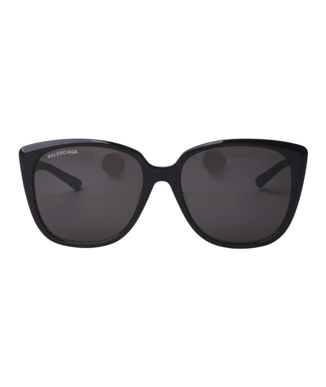 BALENCIAGA Черные пластиковые солнцезащитные очки, фото 2