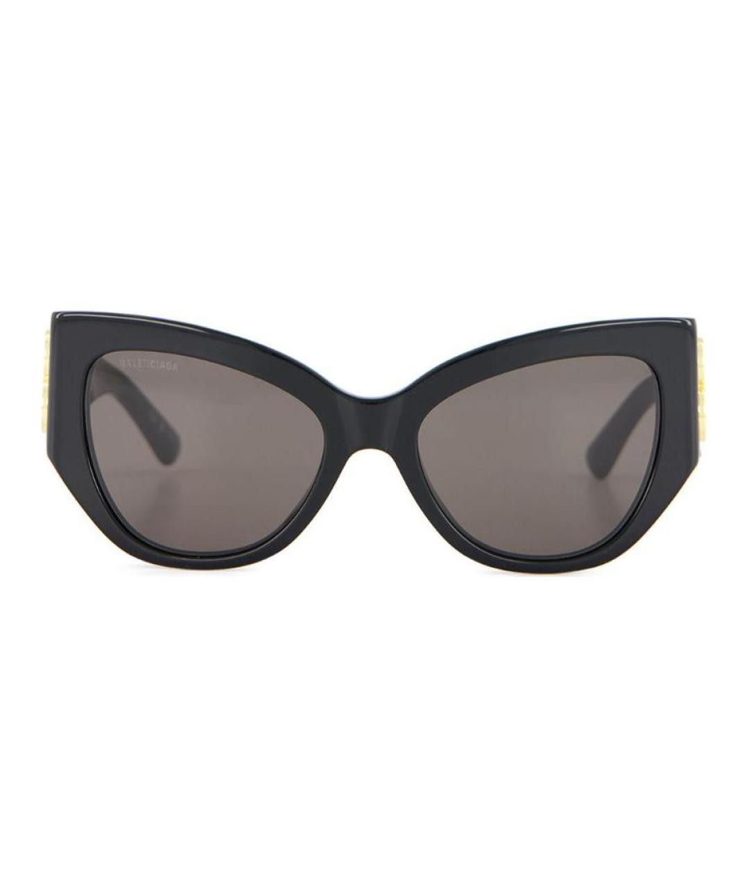 BALENCIAGA Черные пластиковые солнцезащитные очки, фото 4