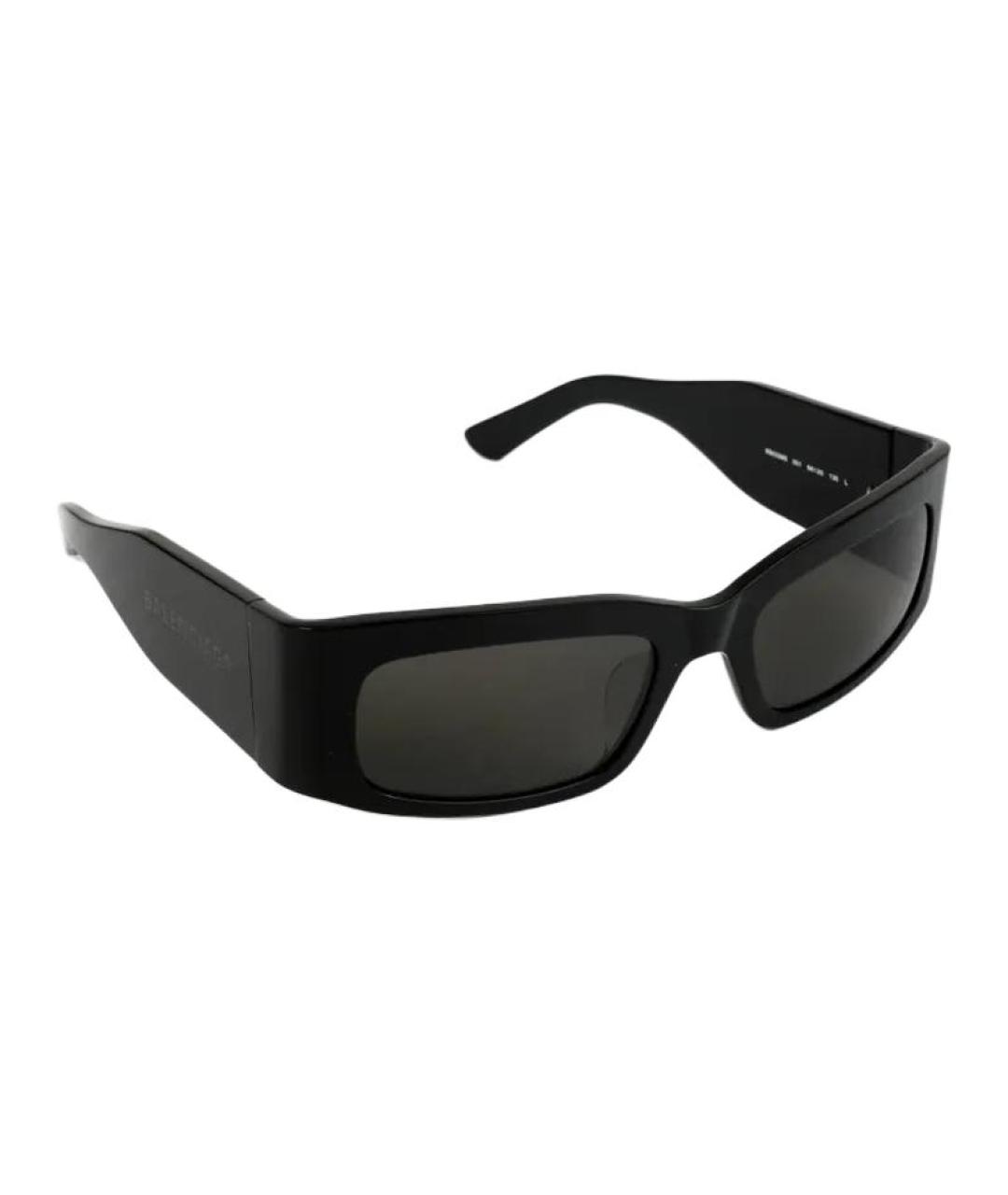 BALENCIAGA Черные пластиковые солнцезащитные очки, фото 4