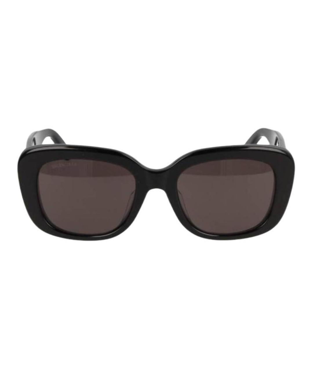 BALENCIAGA Черные пластиковые солнцезащитные очки, фото 2