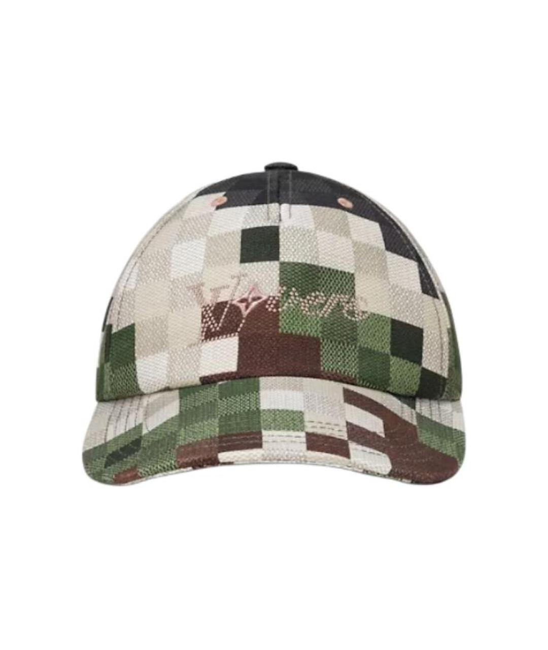 LOUIS VUITTON Зеленая кепка/бейсболка, фото 2