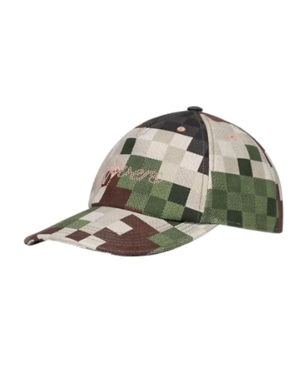 LOUIS VUITTON Зеленая кепка/бейсболка, фото 1