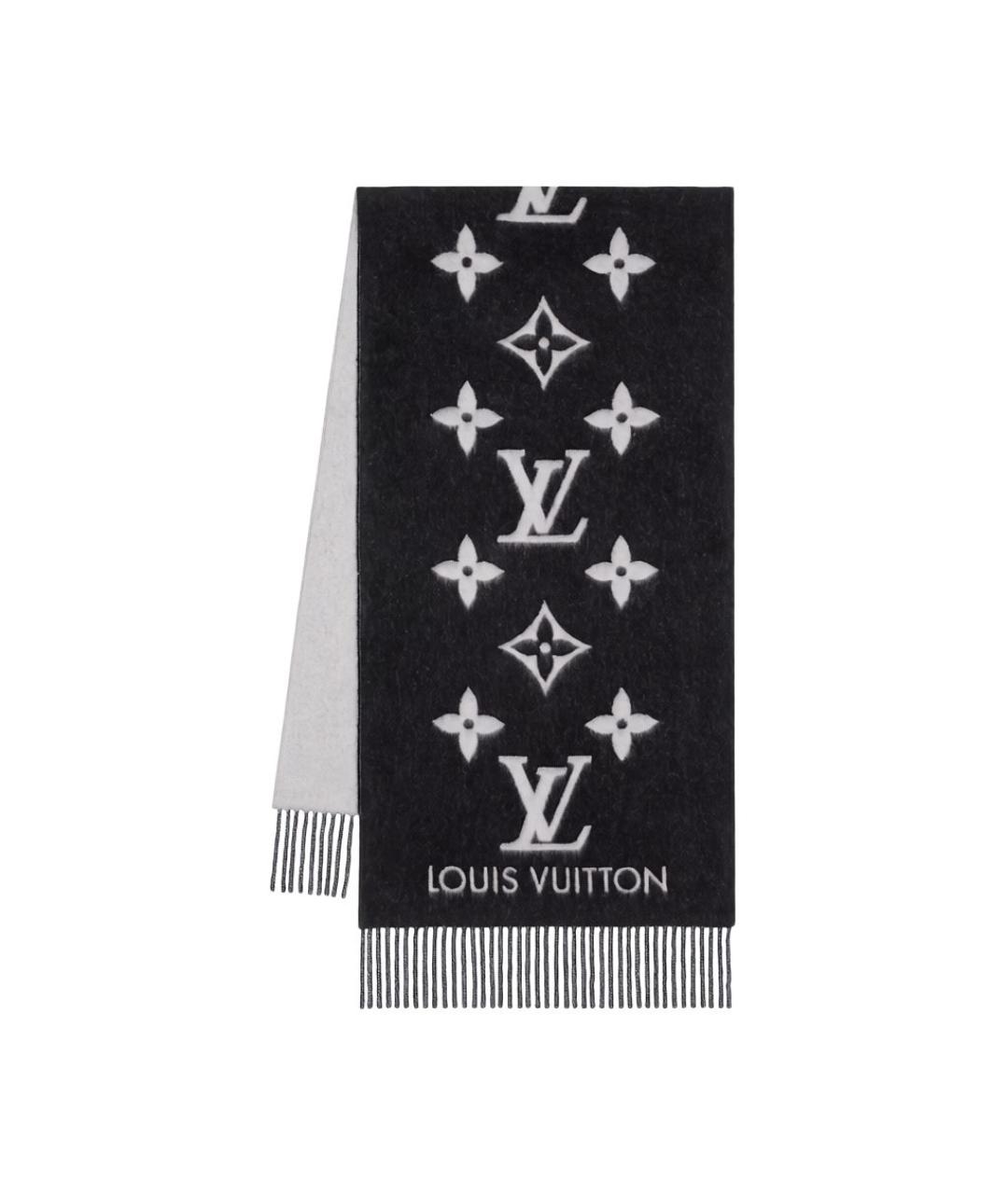 LOUIS VUITTON Черный шарф, фото 1