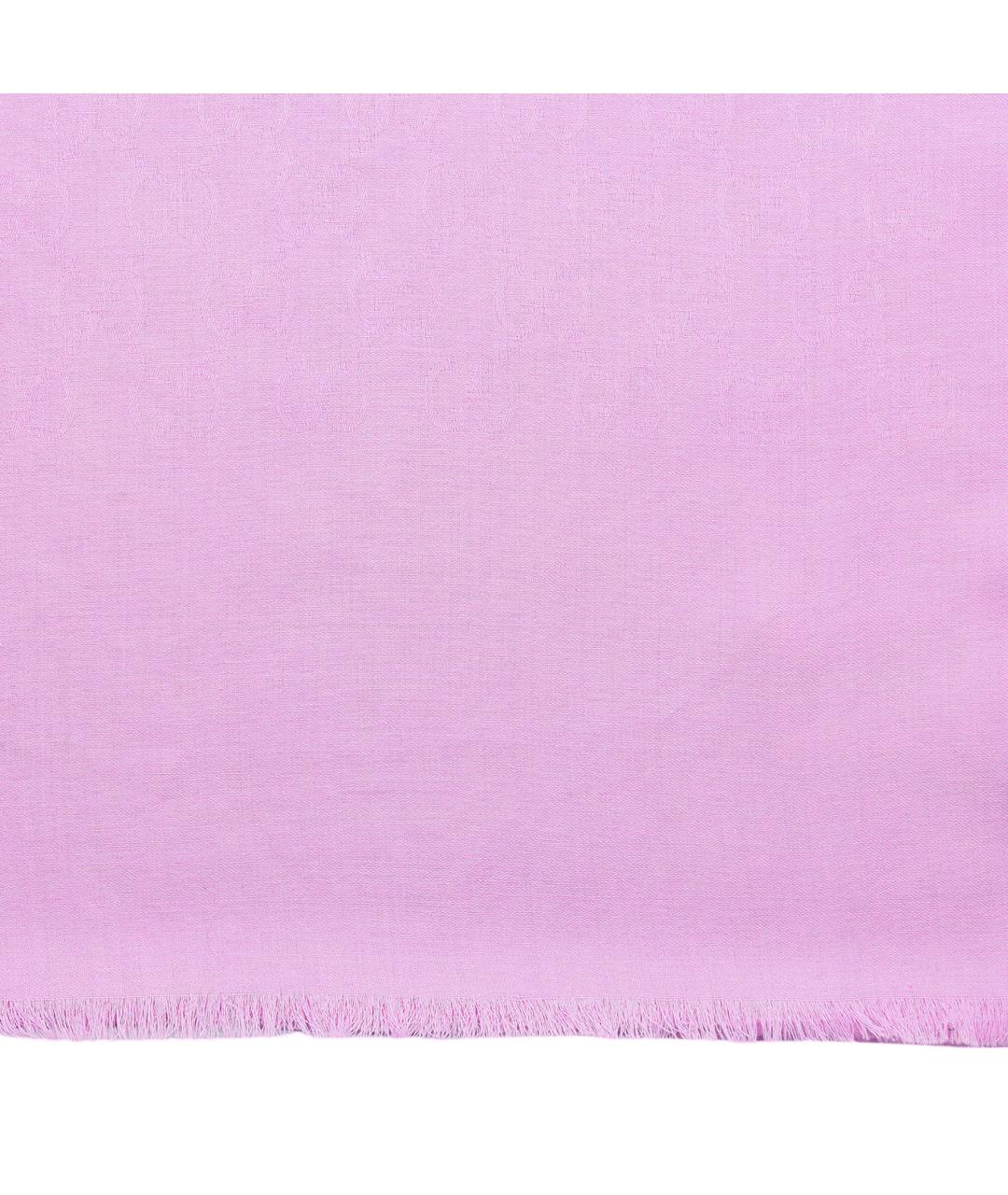 GUCCI Розовый шерстяной шарф, фото 3