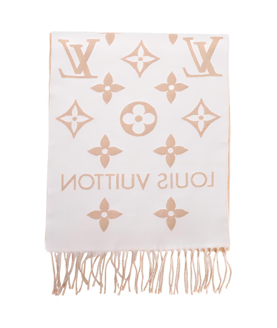 LOUIS VUITTON Коричневый шарф, фото 2