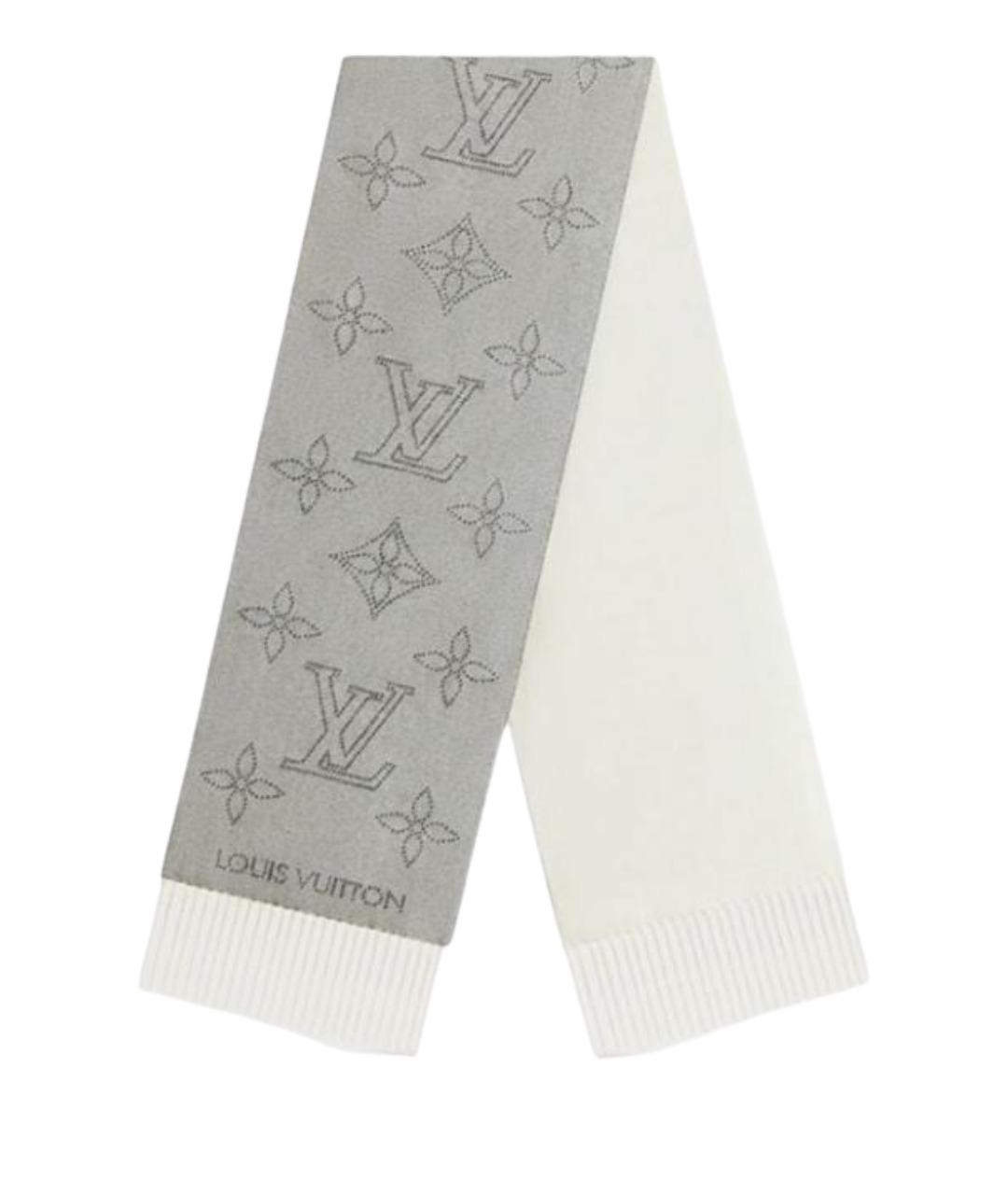 LOUIS VUITTON Серый шарф, фото 1
