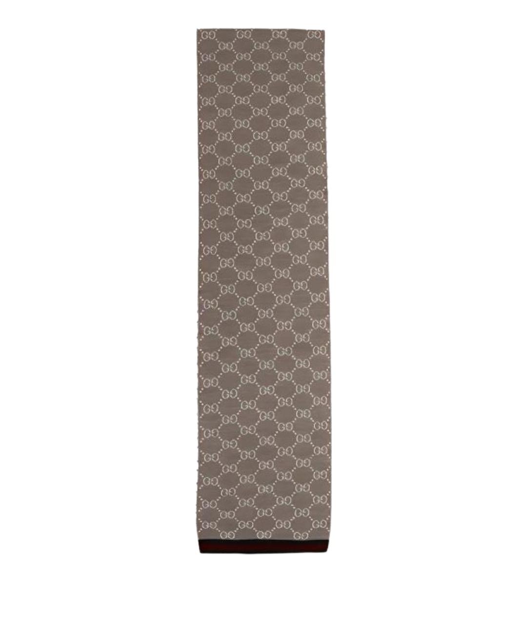 GUCCI Бежевый шарф, фото 1