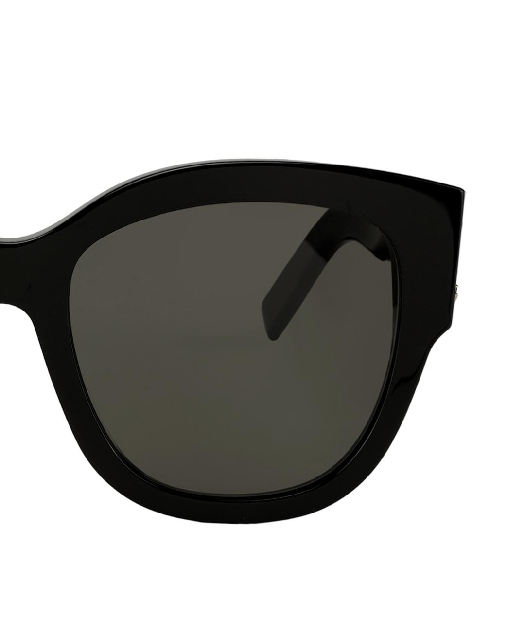 SAINT LAURENT Черные пластиковые солнцезащитные очки, фото 4