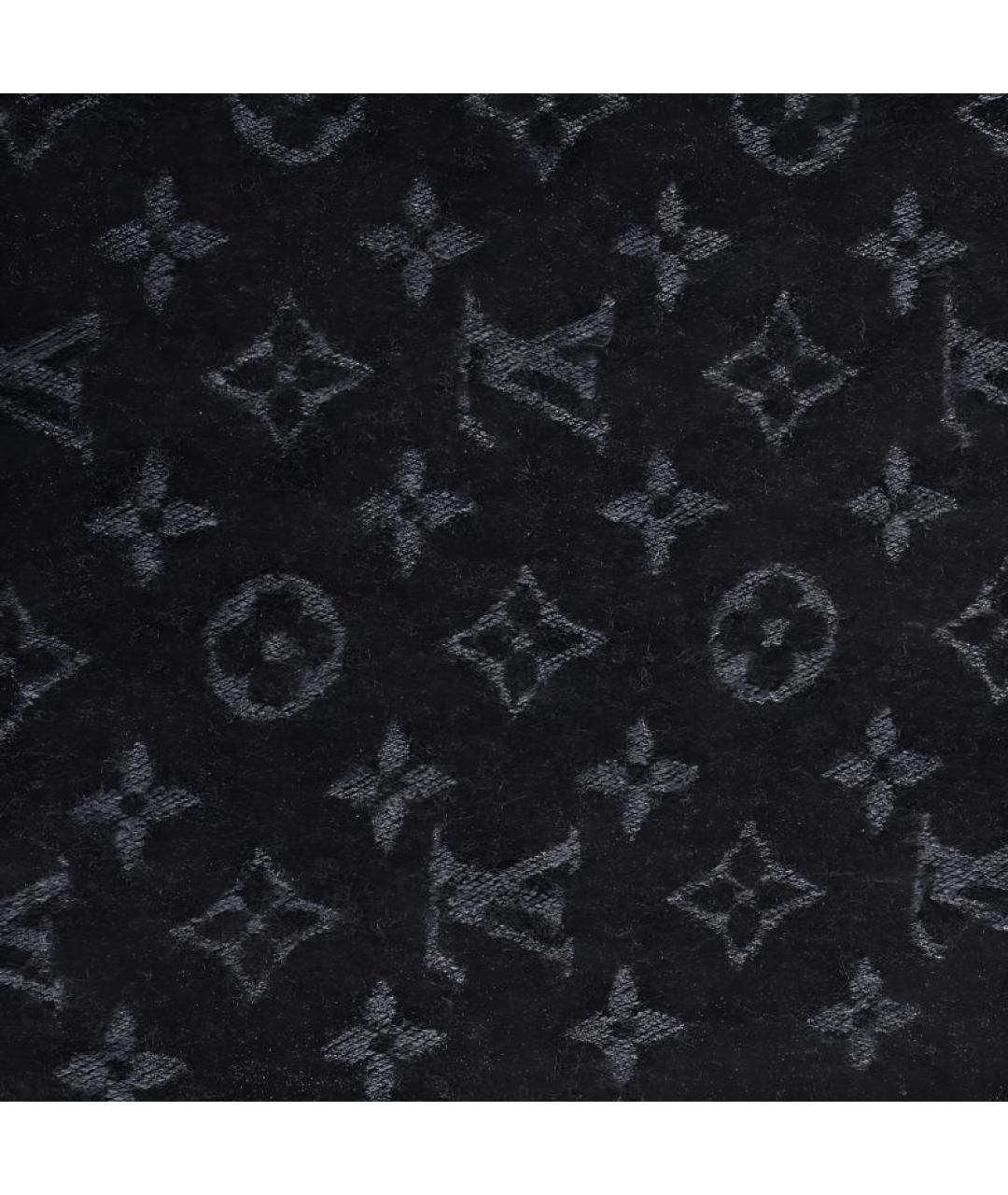 LOUIS VUITTON Черный шарф, фото 3