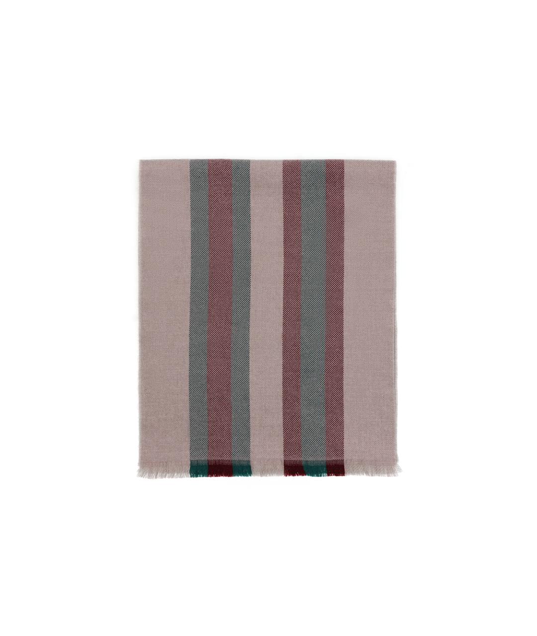 GUCCI Розовый шерстяной шарф, фото 3