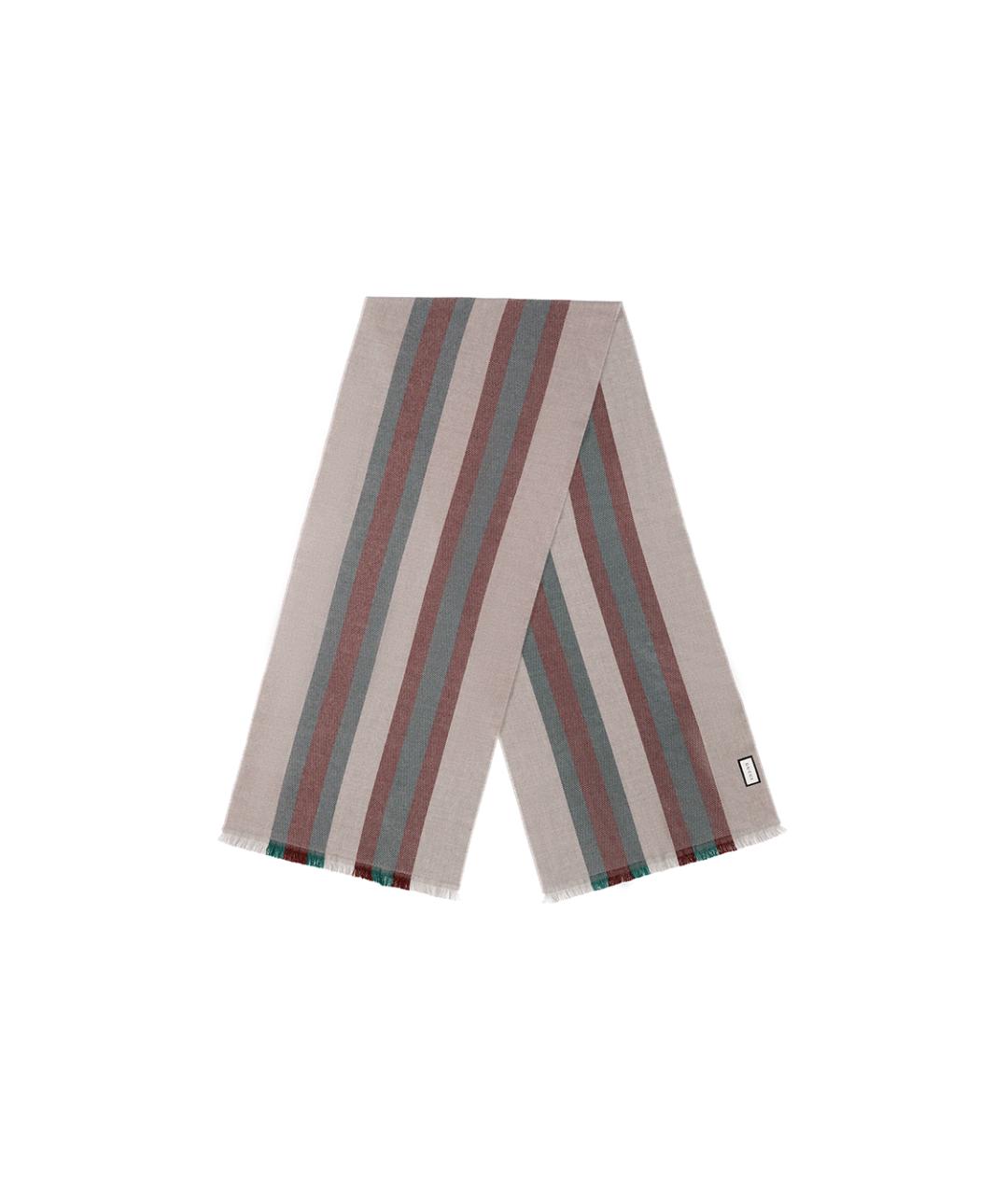 GUCCI Розовый шерстяной шарф, фото 2