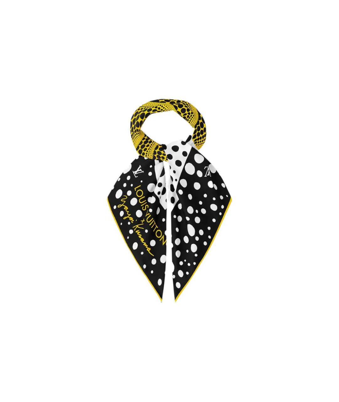 LOUIS VUITTON Черный шарф, фото 2