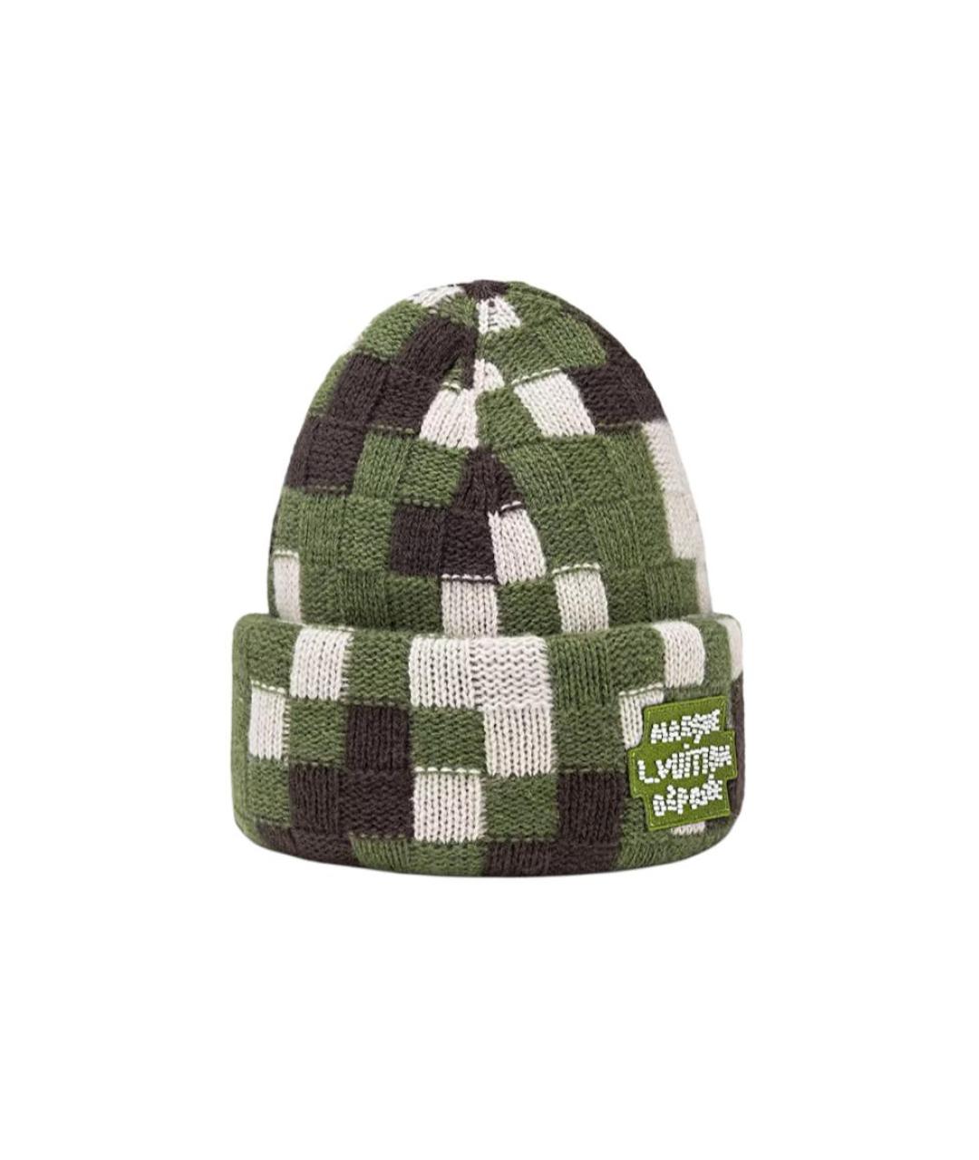 LOUIS VUITTON Зеленая шапка, фото 4