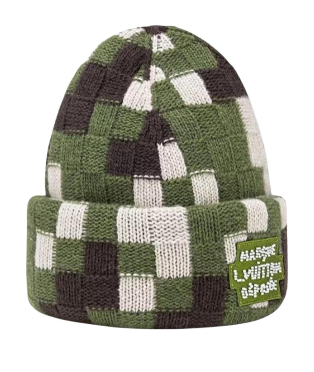 LOUIS VUITTON Зеленая шапка, фото 1