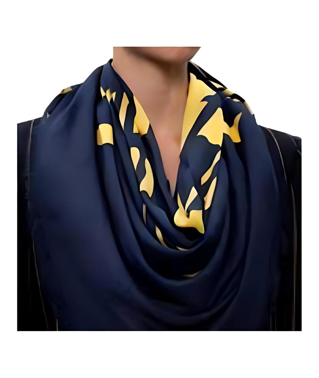 GUCCI Синий шарф, фото 4
