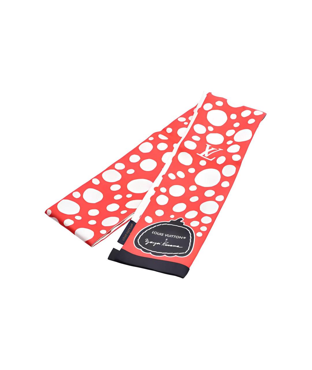 LOUIS VUITTON Красный шарф, фото 3