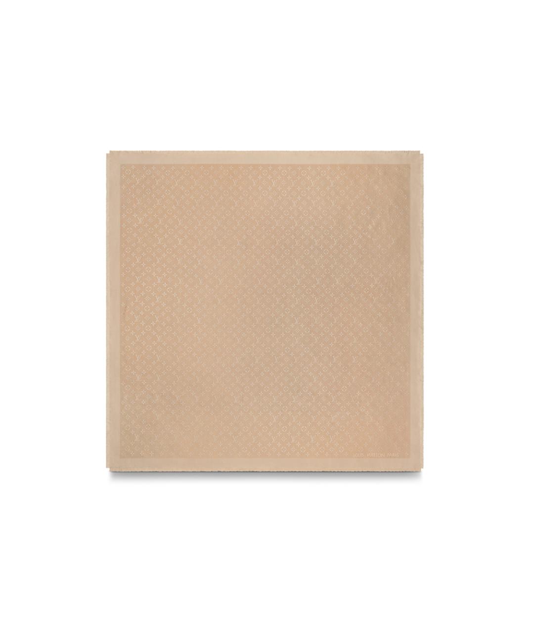 LOUIS VUITTON Коричневый шарф, фото 3