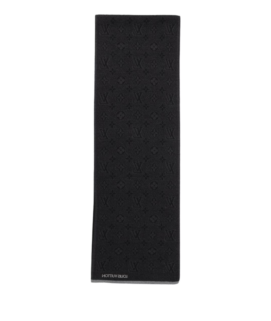 LOUIS VUITTON Черный шарф, фото 1
