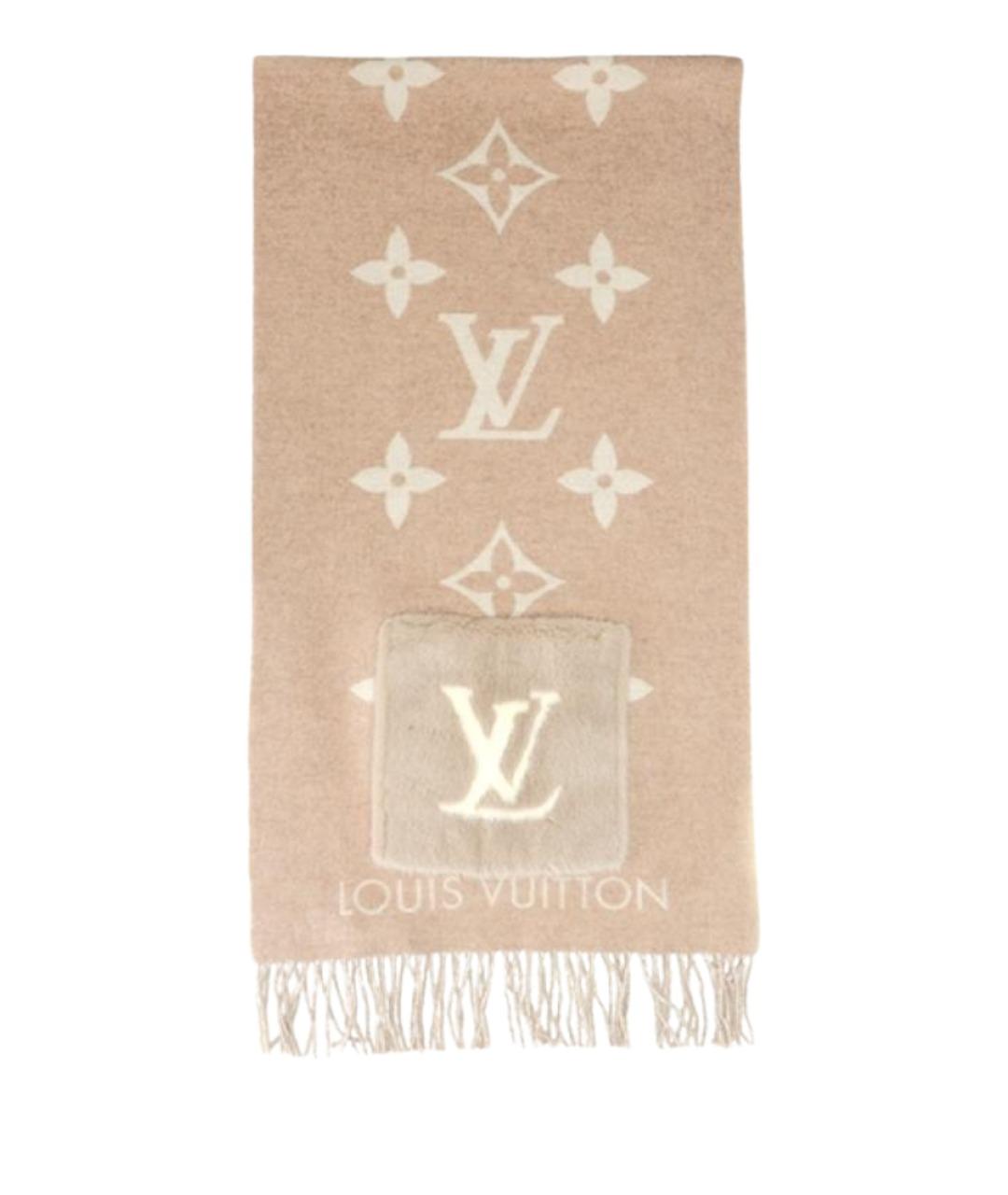 LOUIS VUITTON Бежевый шарф, фото 1