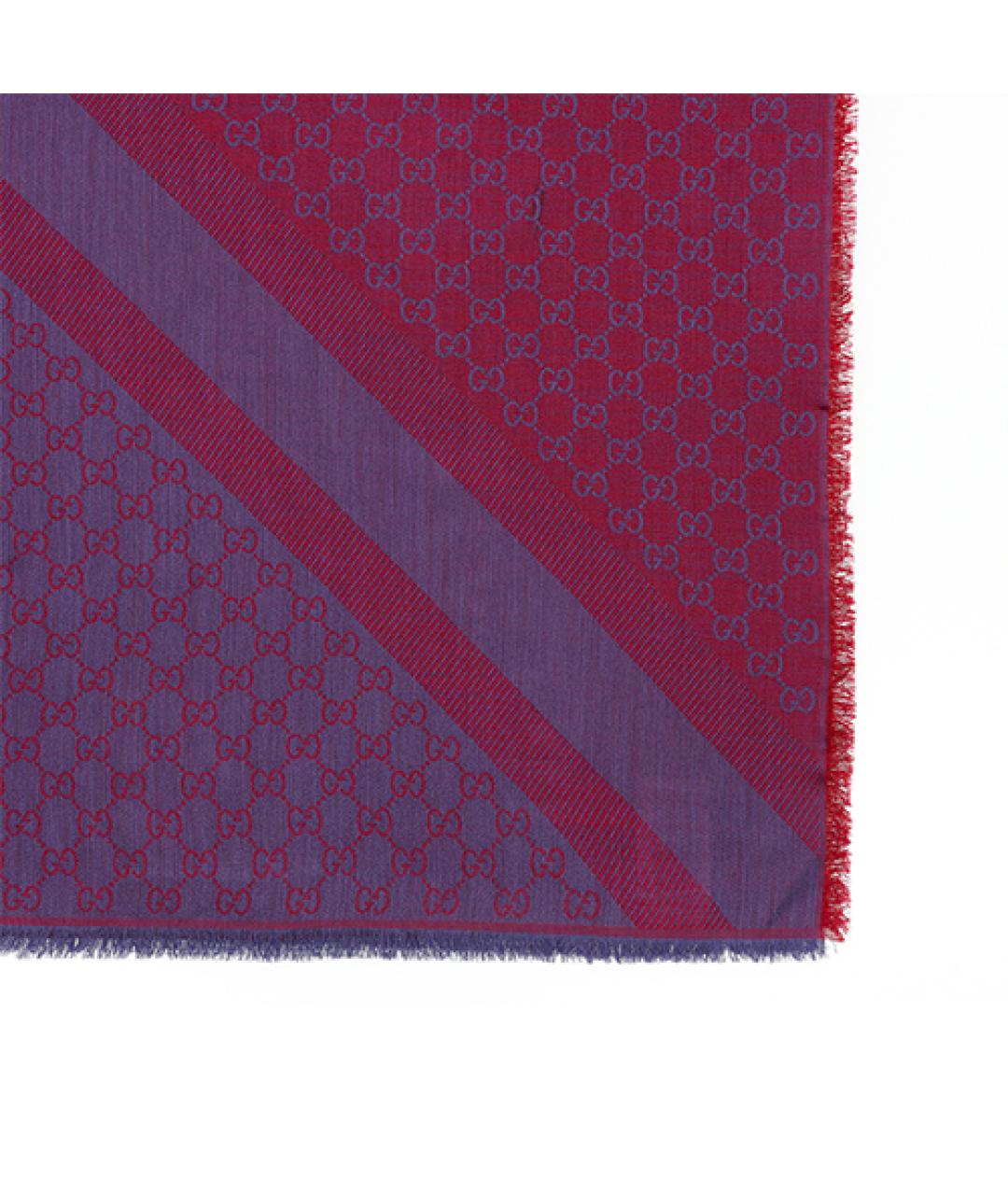GUCCI Фуксия шерстяной шарф, фото 2