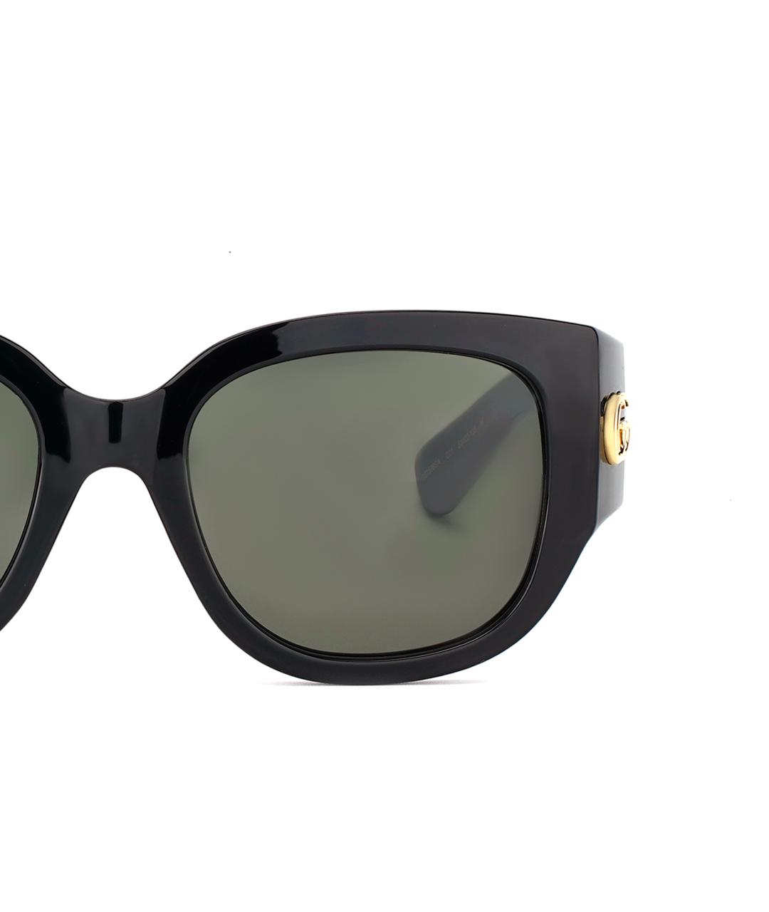 GUCCI Черные пластиковые солнцезащитные очки, фото 4