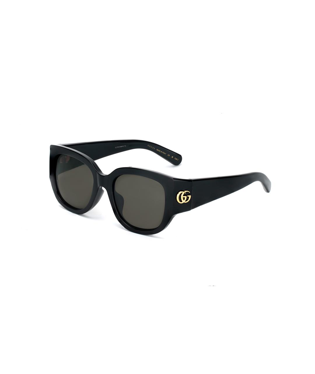 GUCCI Черные пластиковые солнцезащитные очки, фото 5