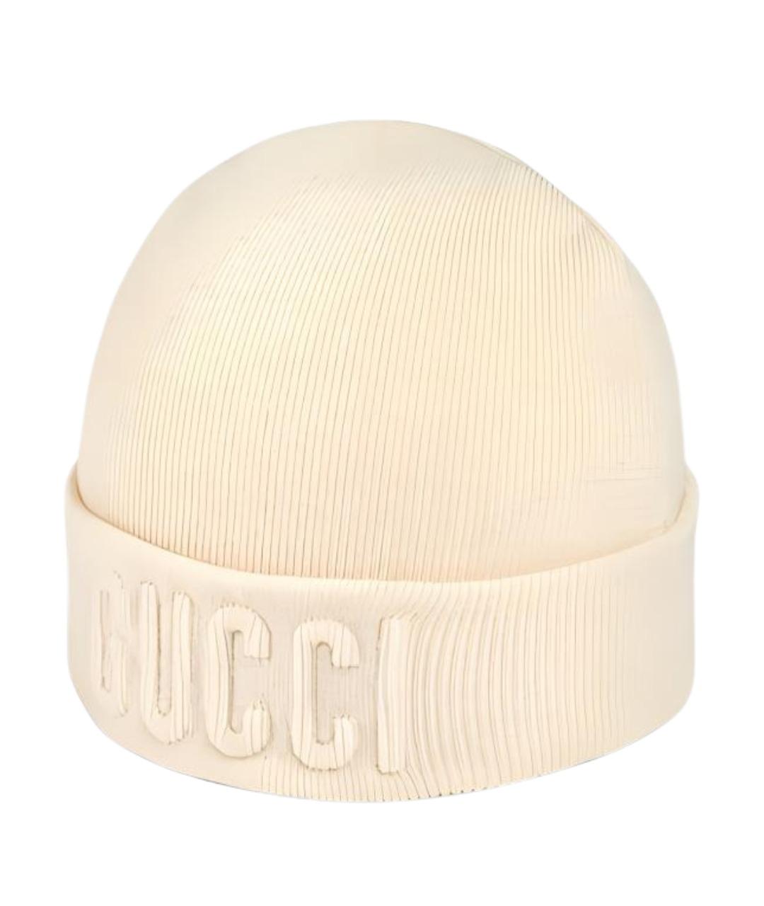 GUCCI Бежевая шерстяная шапка, фото 1