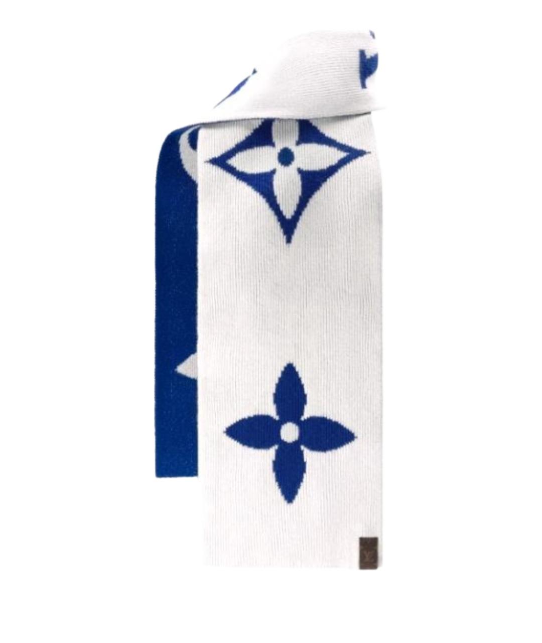 LOUIS VUITTON Синий шарф, фото 1
