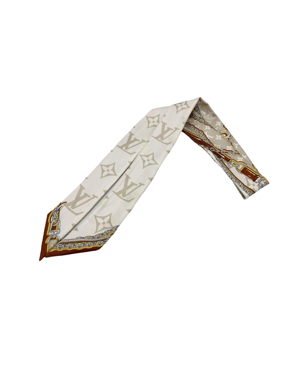 LOUIS VUITTON Бежевый шарф, фото 3