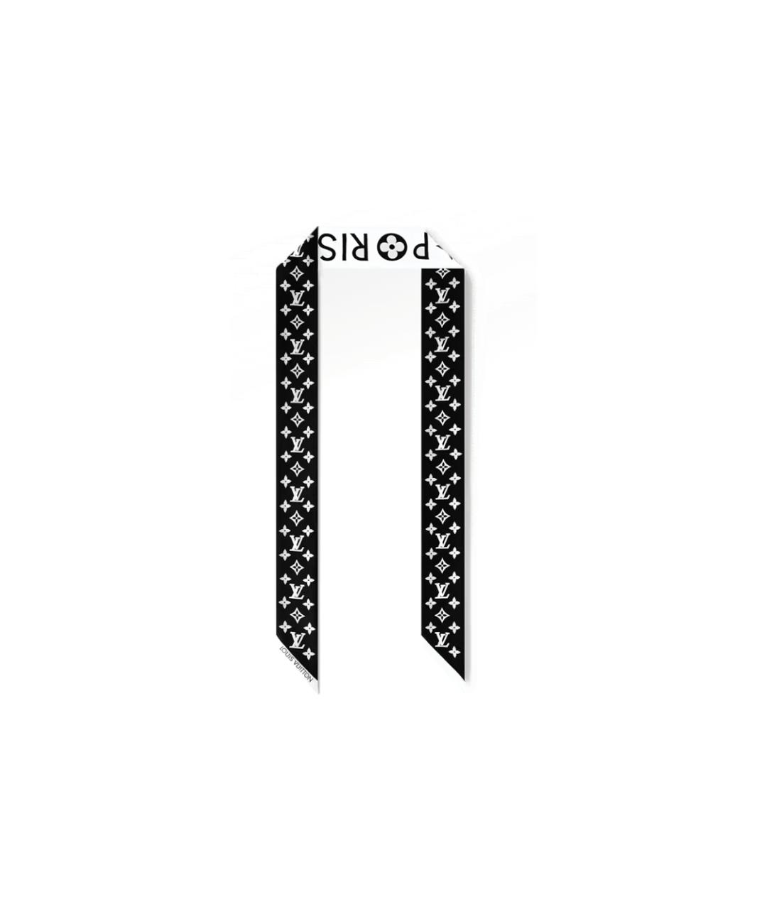 LOUIS VUITTON Черный шарф, фото 4