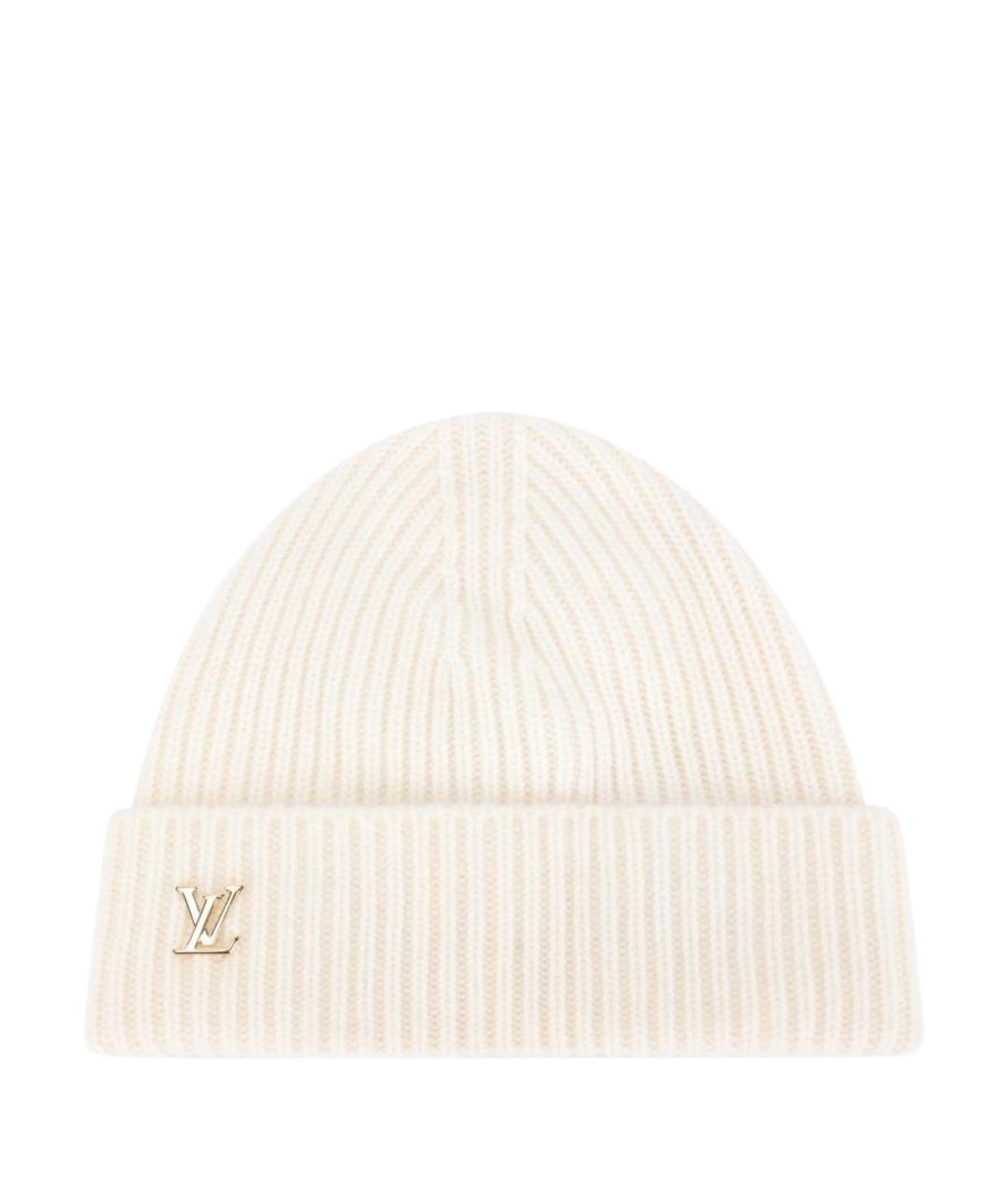 LOUIS VUITTON Белая шапка, фото 1
