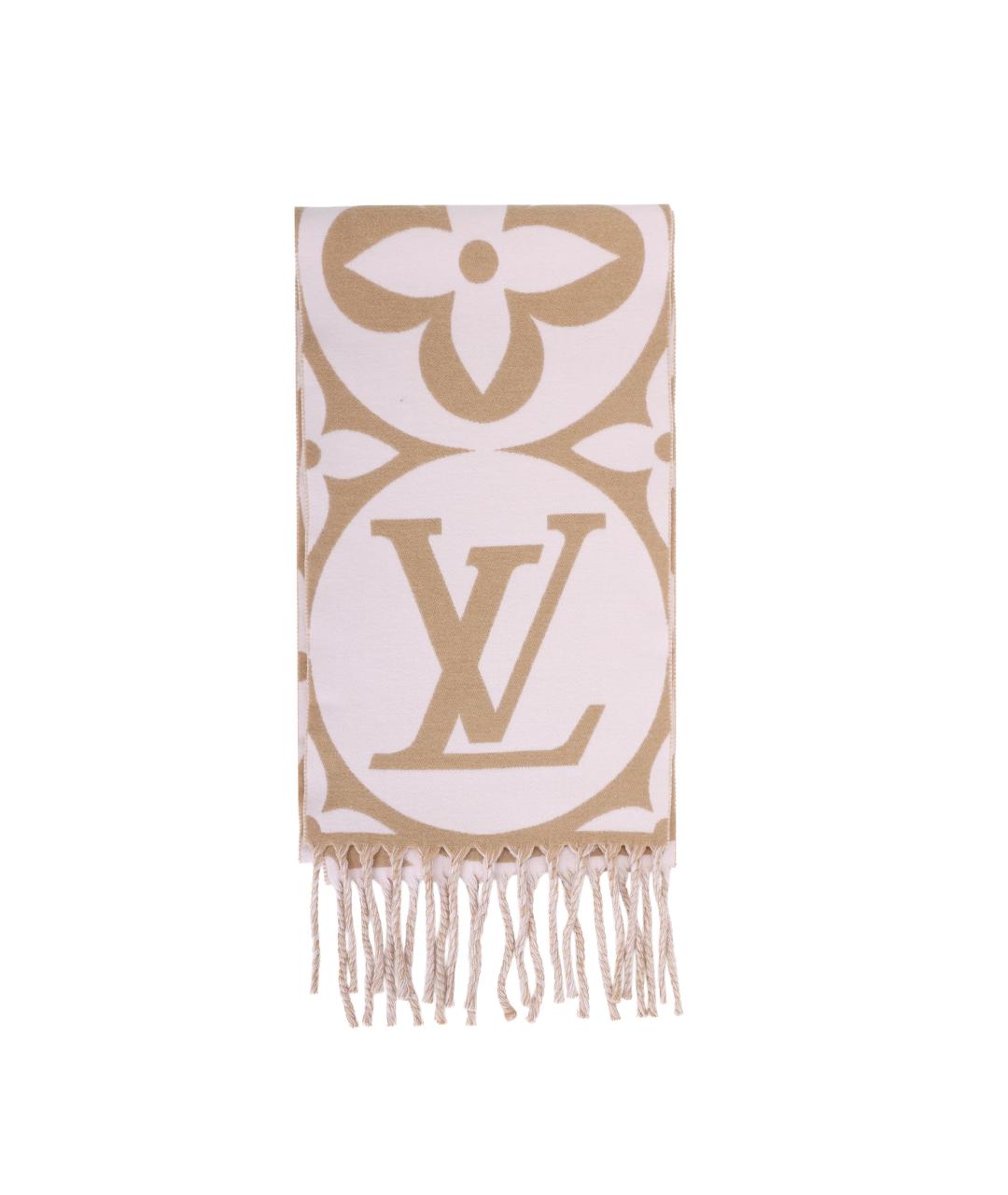 LOUIS VUITTON Розовый шарф, фото 2
