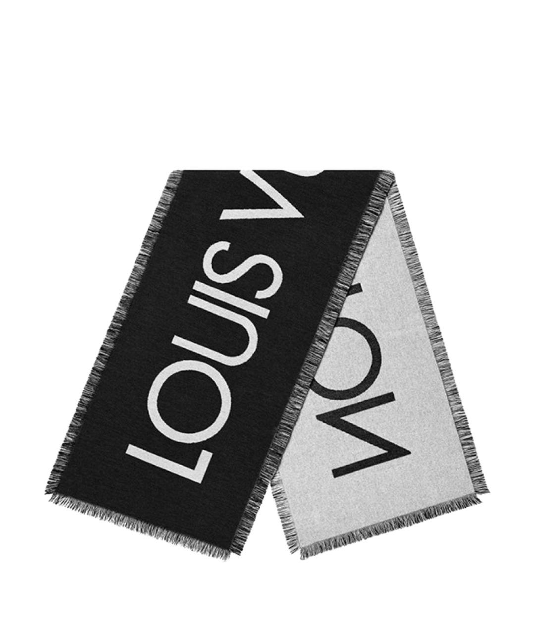 LOUIS VUITTON Черный шарф, фото 1