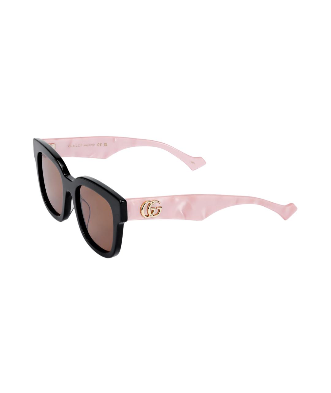 GUCCI Розовые пластиковые солнцезащитные очки, фото 1