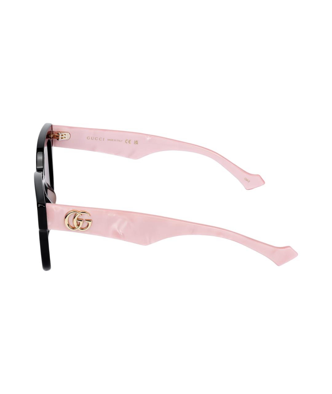 GUCCI Розовые пластиковые солнцезащитные очки, фото 3