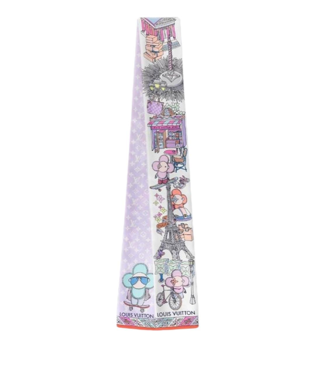 LOUIS VUITTON Розовый шарф, фото 1