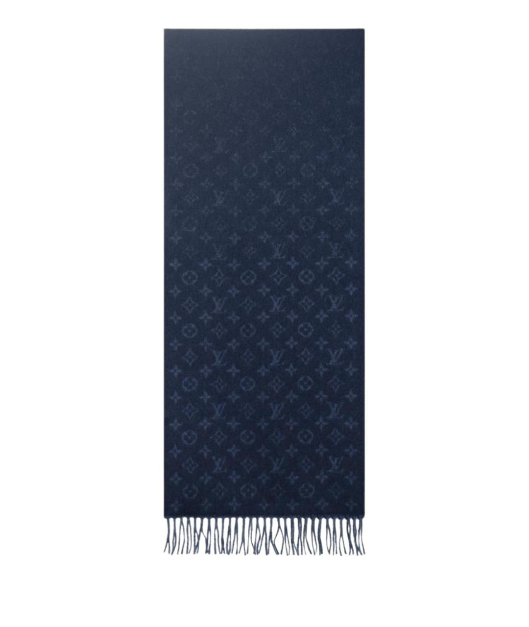 LOUIS VUITTON Синий шарф, фото 1