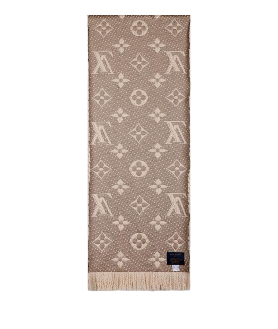 LOUIS VUITTON Хаки шарф, фото 1