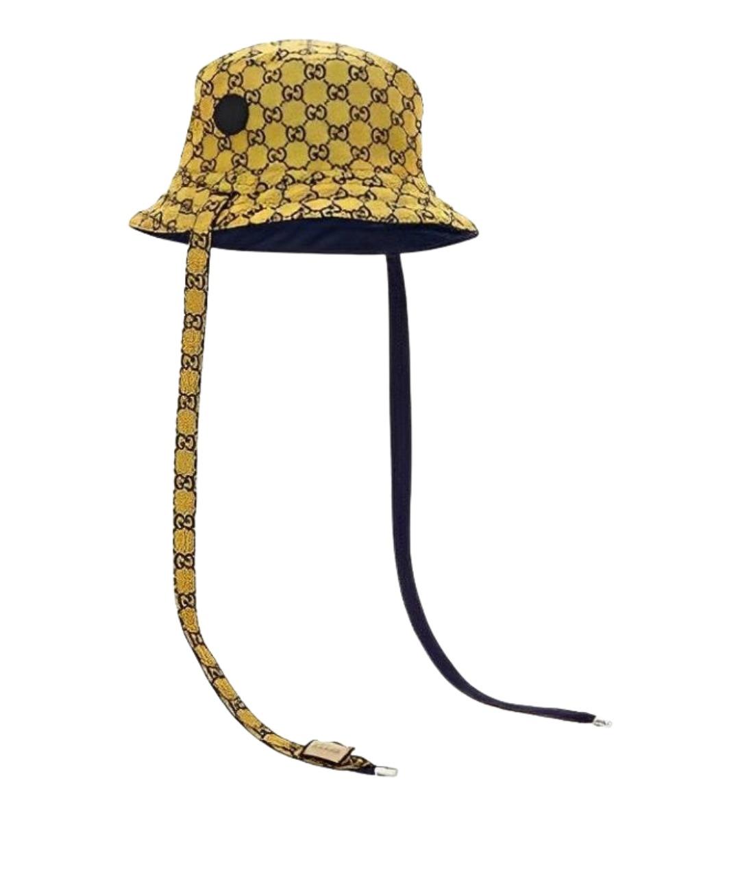 GUCCI Желтая панама, фото 1