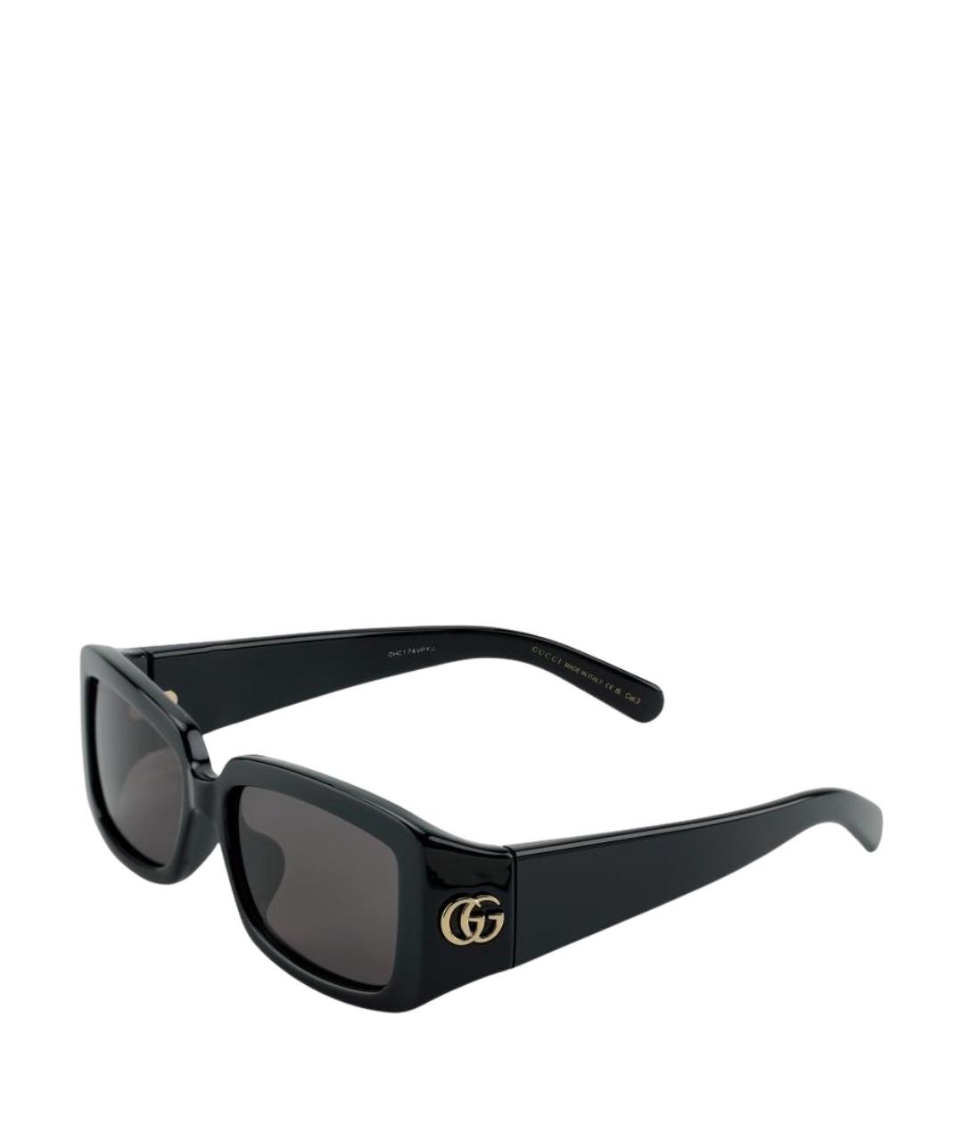 GUCCI Черные пластиковые солнцезащитные очки, фото 1