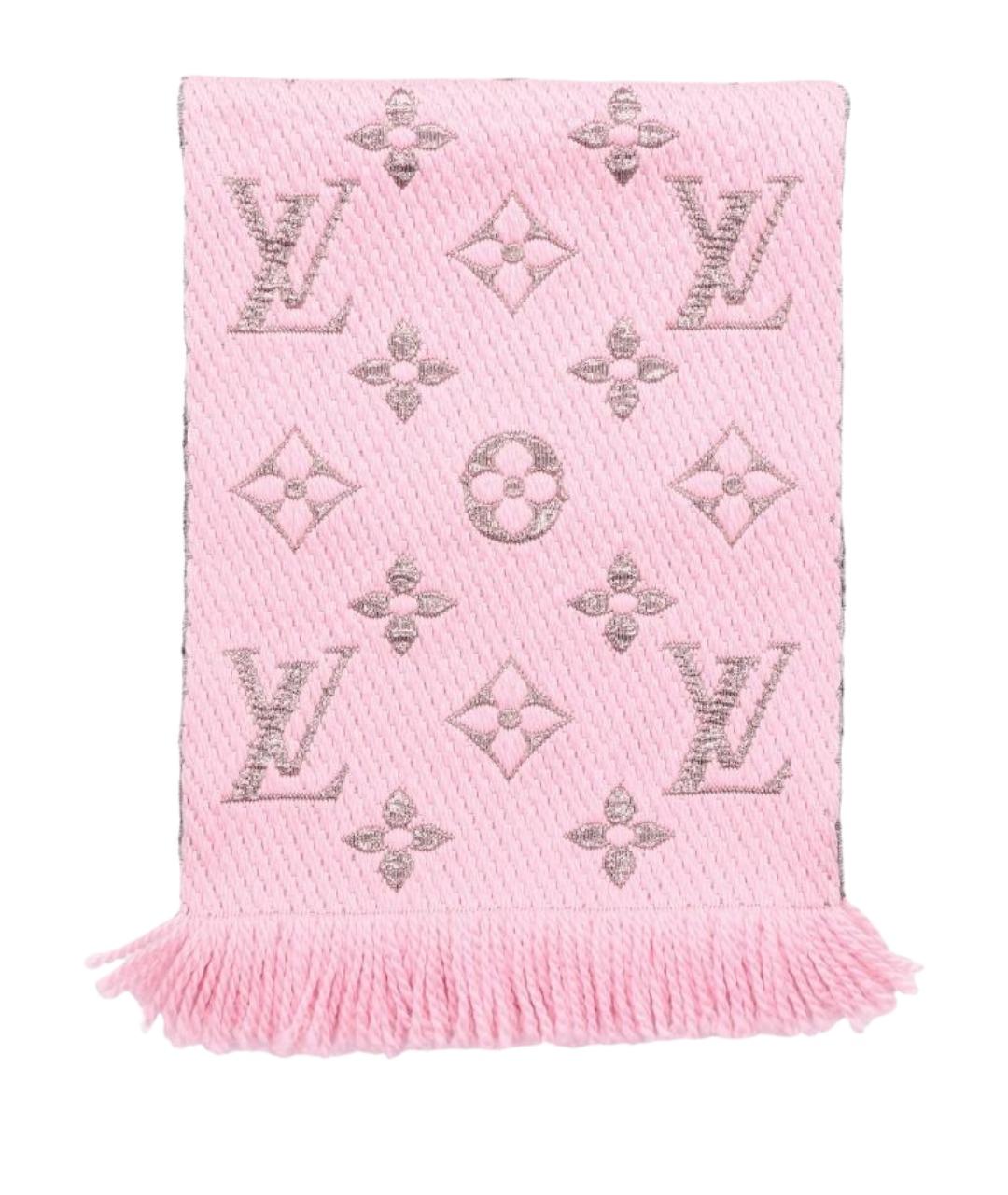 LOUIS VUITTON Розовый шарф, фото 1