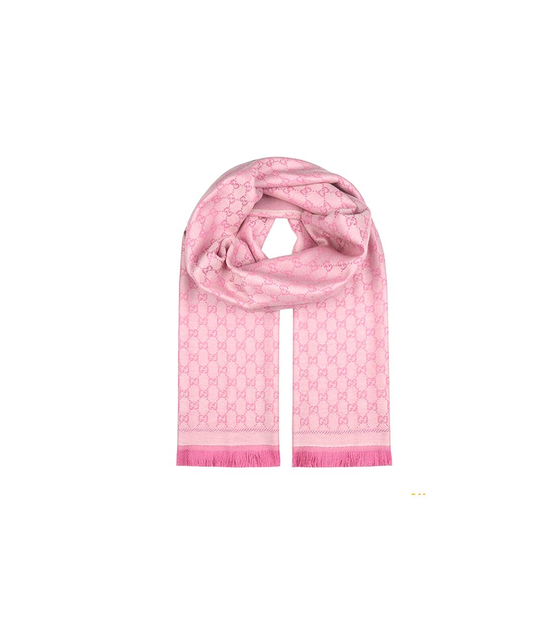 GUCCI Розовый шарф, фото 3