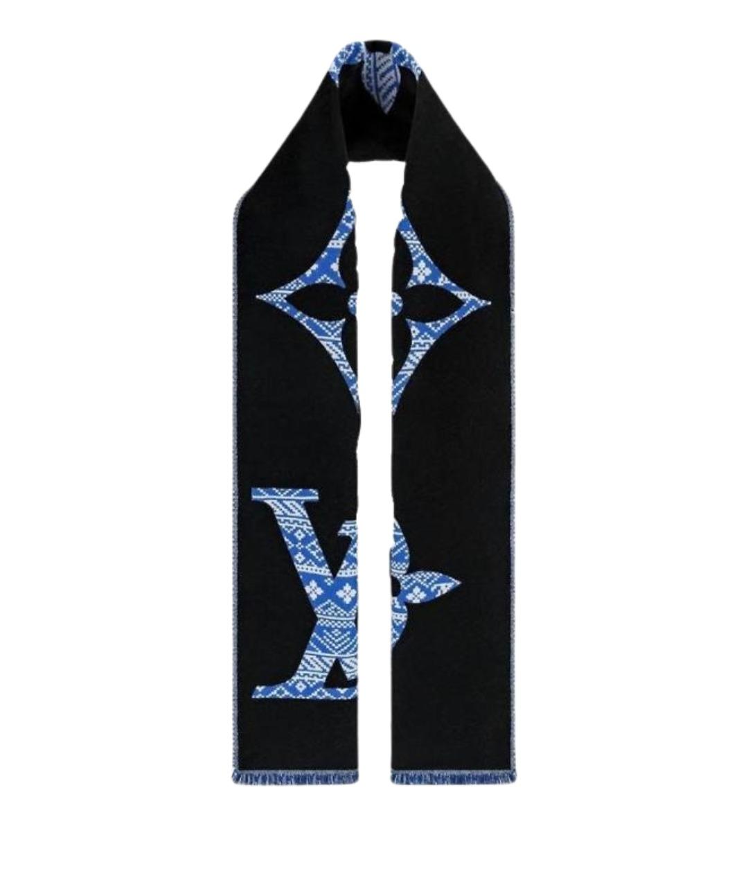 LOUIS VUITTON Черный шарф, фото 1